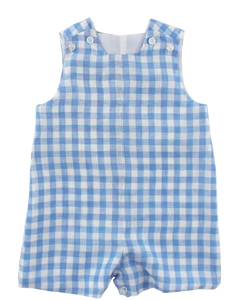 Sky Linen Gingham- John John w/ Tab