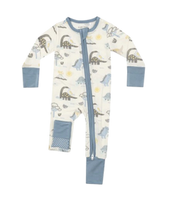 2 Way Zipper Romper - Baby Love Dinos