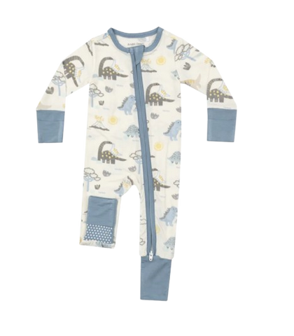 2 Way Zipper Romper - Baby Love Dinos