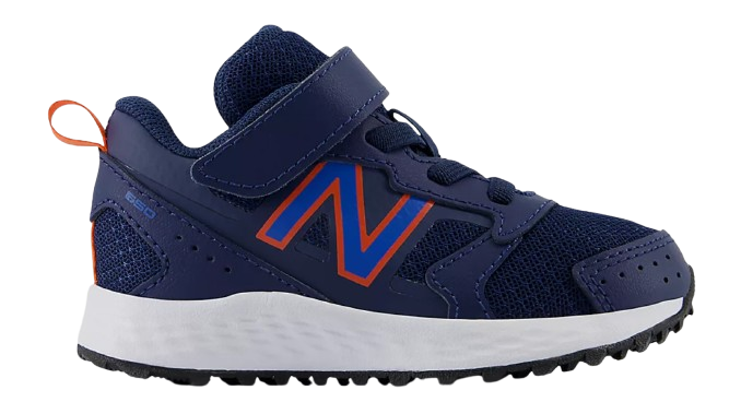 Fresh Foam 650 Bungee Lace with Top Strap - Navy with Blue Oasis and Team Orange