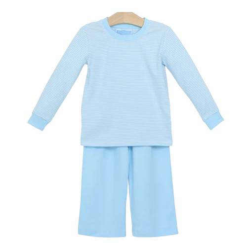 Miller Pants Set - Light Blue Stripe