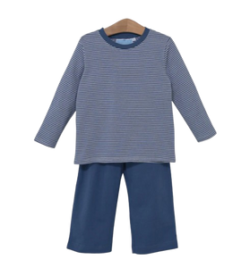 Miller Pants Set - Yale Blue Stripe