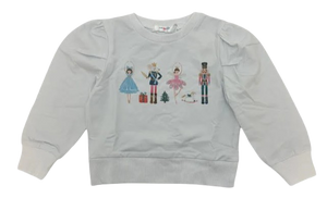 Lily - Nutcracker Puff Long Sleeve Shirt - White