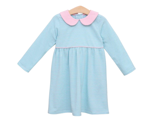 Penny Dress - Mint Stripe/Light Pink