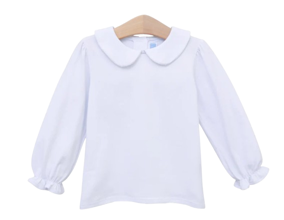 Peter Pan Collar Shirt - White