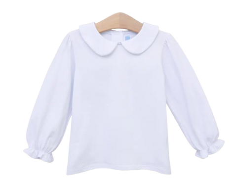 Peter Pan Collar Shirt - White