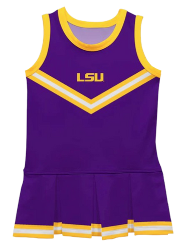 LSU Tigers Vive La Fete Game Day Purple Sleeveless Cheerleader Dress