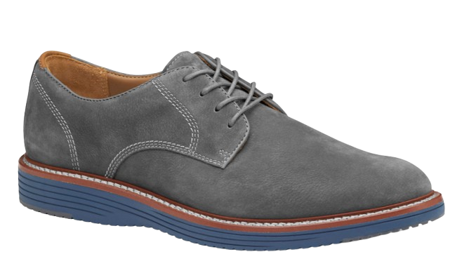 Upton Plain Toe - Grey Nubuck  Blue Sole