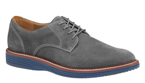 Upton Plain Toe - Grey Nubuck  Blue Sole