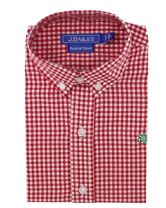 Roscoe Button Down - Red Check