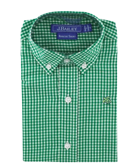 Roscoe Button Down - Kelly Check