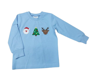 Blue Christmas Trio Shirt