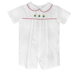 Christmas Embroidered Romper