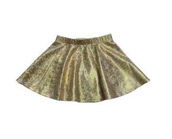 Gold Metallic Skirt