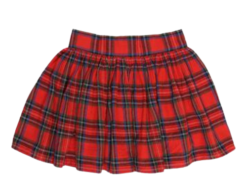 Tartan Skirt - Red Plaid