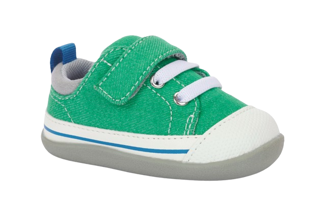 Stevie II Green Denim Canvas (Infant)