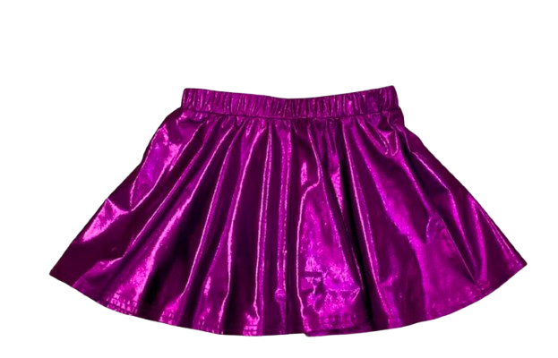 Purple Metallic Skirt