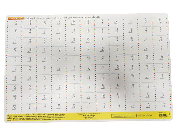 Subtraction Write A Mat