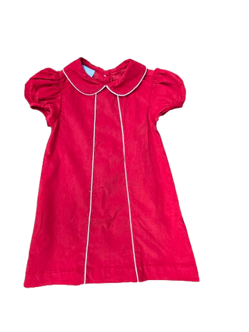 Audrey Dress Red Corduroy