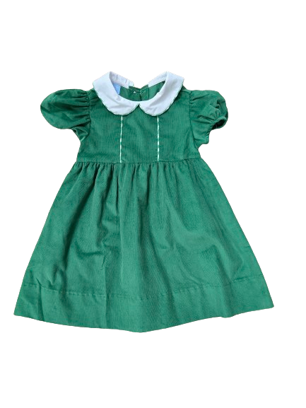 Claire Dress Green Corduroy