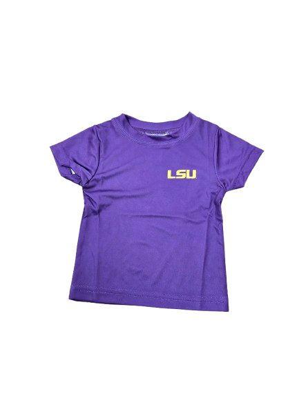 Short Sleeve T-Shirt LSU Tigers Hand Sketched - Purple