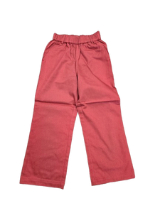 Boys Pants - Elastic Waist - Red