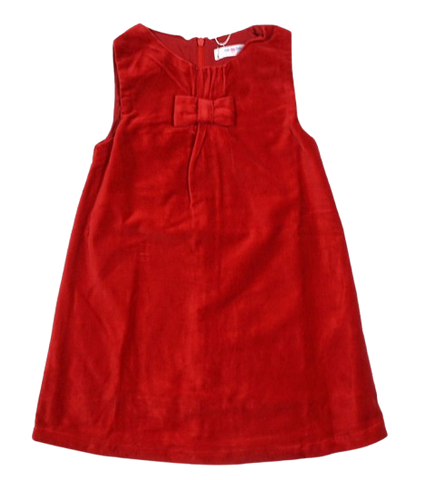 Amelia Red Velvet Dress