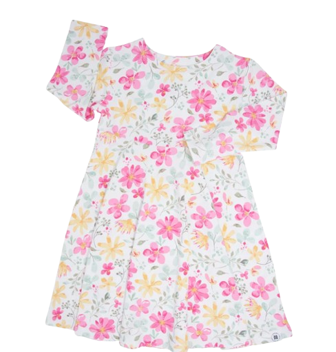 Swirly Girls Dress Marin