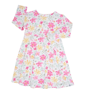 Swirly Girls Dress Marin