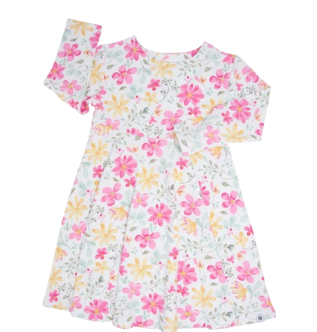 Swirly Girls Dress Marin