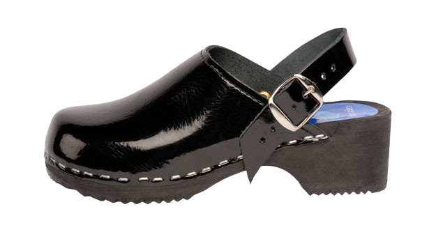 Cape Clogs Adult Clogs Black Patent