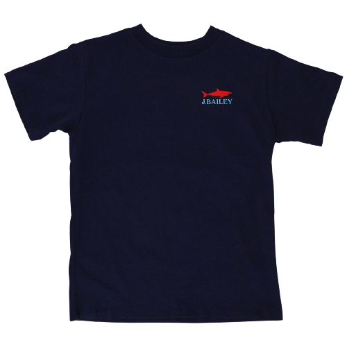 LOGO TEE, SHARK, NAVY