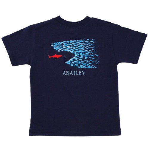 LOGO TEE, SHARK, NAVY