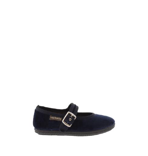 ODA Velvet Ballet Pump Navy