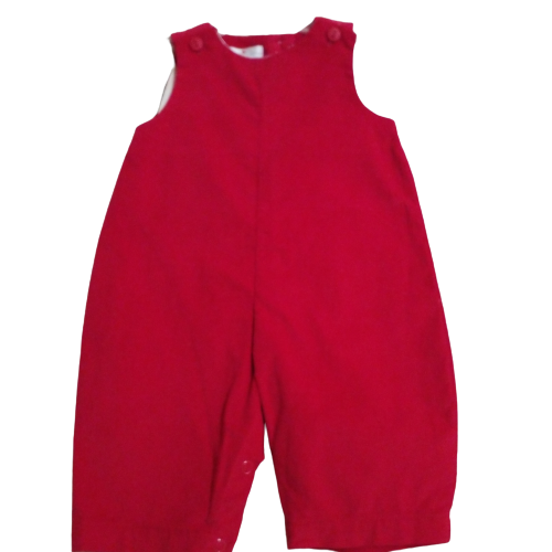 Boys Longalls Red Corduroy