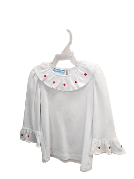 Girls Blouse Red Dots