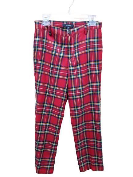 Pants Red Plaid