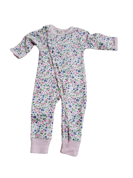 Flower Zip Coverall