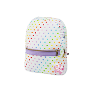 Mint Medium Backpack, Hearts