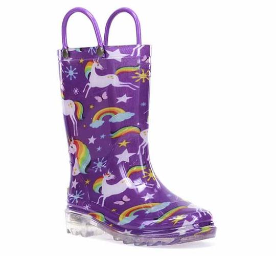 KIDS UNICORN DREAMS RAIN BOOT - PURPLE