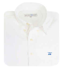 Youth Islander Button Down, White