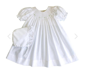 Smocked Daygown with Raglan Embroidery