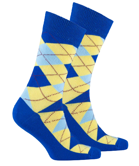 MEN'S ADMIRAL LEMON ARGYLE SOCKS