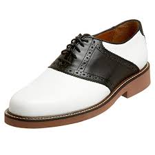 Saddle Oxford White/Black