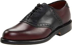 Saddle Oxford Burgundy/Black