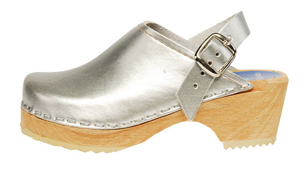 Cape Clogs Children's Clogs Silver Metallic