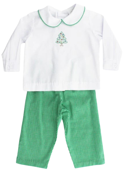 Christmas Tree Shadow Boys Pants Set