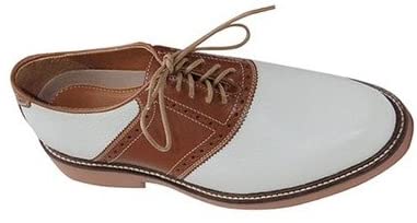 Saddle Oxford White/Brown